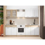 Кухня модульна Еверест Еко набір №3 дуб сонома/німфея альба (білий) 2.4 м стільниця Скай (EVR-071058) - фото 1