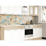 Кухня модульная Эверест Эко набор №4 дуб сонома/нимфея альба (белый) 2,6 м столешница Скай (EVR-071062) - фото 3