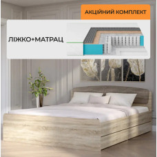 Комплект кровать двуспальная Астория и Матрас Koala Dream 160х200 см (EVR-2488-ISM-051024)