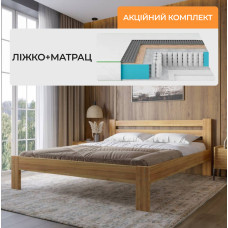 Комплект кровать двуспальная Бавария и Матрас Koala Dream 160х200 см (MBG-14711-ISM-051024)