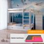 Комплект кровать двухъярусная Атланта Мини и Матрас Koala Oasis 80х190 см (MBG-2442-ISM-051392) - фото 1