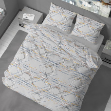 Постільна білизна LeLIT, Поплін, Сірий, Двоспальний, L-2046