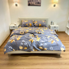 Комплект постельного белья Поликотон LeLIT P-0107 Серый Семейный (LLT-111232)