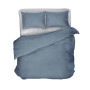 Постільна білизна LeLIT, Мікрофібра, Сірий з синім, Сімейний, P-0124 - фото 2