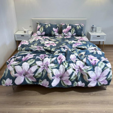 Комплект постельного белья Поликотон LeLIT P-0112 Зеленый Семейный (LLT-111236)