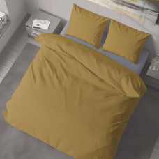 Постільна білизна LeLIT, Мікрофібра, Жовтий з Сірим, Євро P-0130