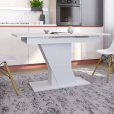 Обідній стіл розкладний LION Грейс Німфея Альба (білий) (LION-045016) ТОП