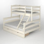 Двоярусне дитяче ліжко Mebigrand Чикаго Айворі 120-70х200 см з ящиками (MBG-2230) - фото 2