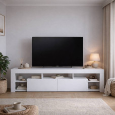 Тумба під телевізор із 5 полицями М-ЗОН Джеко 200 Німфея Альба (MZN-031037)
