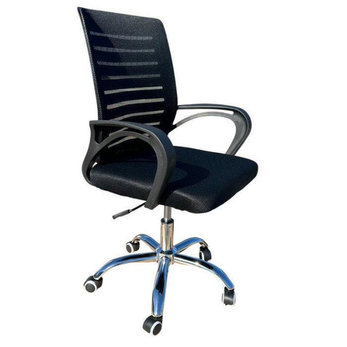 Крісло комп'ютерне з підлокітниками Perfect Home OC-618 Чорний (PFH-092055)