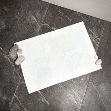 Махровий рушник 50/70 Жаккард для ніг LeLIT 650 гр Білий (LLT-111437)