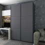 Шкаф купе Doros G-Caiser Антрацит/Антрацит 2 ДСП / 3 части 160х60х240 (42005412) (DRS-012245) - фото 3