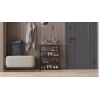 Полиця для взуття Слайм 4 Ferrum-decor 820x630x260 Чорний метал ДСП Дуб Сан-Маріно 16 мм (FRD-106839) - фото 9