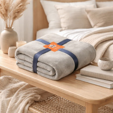 Плед покрывало Lelit Фланель Велсофт Серый 200/220 (LLT-111468)