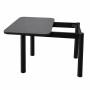 Обідній стіл розкладний LION Нота чорні ніжки Бетон темний 60x90/90x120 (LION-045135) - фото 5