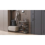 Полиця для взуття Слайм 4 Ferrum-decor 820x630x260 Чорний метал ДСП Бетон 16 мм (FRD-106840) - фото 2