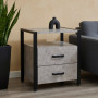Тумба універсальна Ferrum-decor Вів'єн 2/2 50x41x40 чорний ДСП Дуб Бетон 16мм (FRD-106841) - фото 1