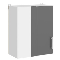 Кухонний модуль Оптіма Верх В27-600 Білий/Графіт 600х296х720 мм (EVR-074443)