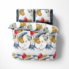 Комплект постільної білизни Поплін LeLIT L-2052 Двоспальна (LLT-111380)