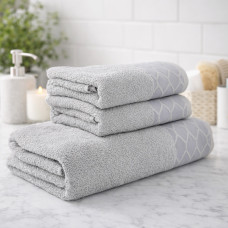 Махровий рушник 460гр Сірий 50/90 (LLT-111480)