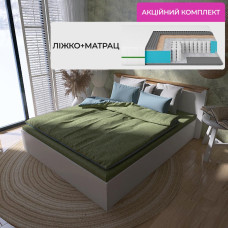 Комплект двоспальне ліжко Нордік-1600 (підйомний механізм) і Матрац Koala Coco 160х200 см (EVR-5559-ISM-051101)