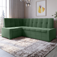 Кухонный мягкий уголок (без спального места) LION Атлант Лили 37 велюр (зеленый) (LION-041549)