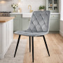 Стілець кухонний PM-001 Perfect Home Чорний каркас/Сірий (PFH-092062) - фото 1