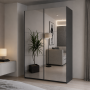 Шафа купе Doros G-Caiser Антрацит 2 Дзеркала / 3 частини 160х60х240 (42005409) (DRS-012242) - фото 1