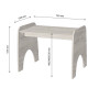 Стіл дитячий Lion Ном-Ном 73х53х55 см Горіх Франклін тютюновий (LION-045243) - фото 3
