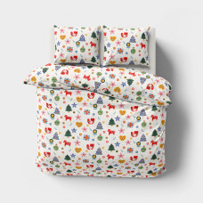 Комплект постельного белья Поплин LeLIT L-2063 Евро (LLT-111325)