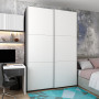 Шафа купе Doros G-Caiser Антрацит/Білий 2 ДСП / 3 частини 160х60х240 (42005410) (DRS-012243) - фото 5