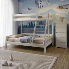 Двоярусне дитяче ліжко Mebigrand Атланта Айворі (S0505Y30R) 140-90х200 см (MBG-15381)