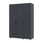 Шкаф для одежды Doros Торн Антрацит 3 ДСП/3Ш (полки) 135х51.6х200 (DRS-012084) - фото 7