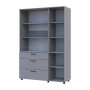 Шафа для одягу Doros Торн Сірий 3 ДСП/3Ш (полиці) 135х51.6х200 (DRS-012064) - фото 7