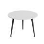Журнальний круглий стіл OPTIMA 1 ніжки конусні Ferrum-decor 450x670x670 Чорний метал ДСП Білий 16 мм (FRD-107462) - фото 5