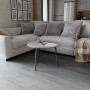 Журнальний круглий стіл OPTIMA 1 ніжки конусні Ferrum-decor 450x670x670 Чорний метал Дуб Кремона Канолло 16 мм (FRD-107532) - фото 4