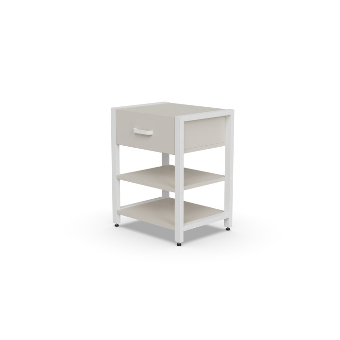 Тумба універсальна Ferrum-decor Вів'єн 1/2 50x41x40 білий ДСП Кашемір 16 мм (FRD-107782)