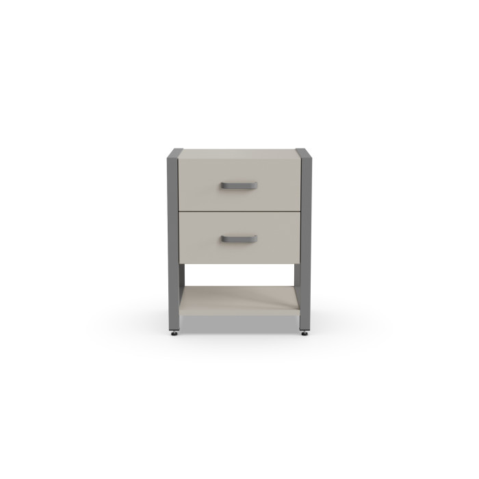 Тумба універсальна Ferrum-decor Вів'єн 2/1 50x41x40 сірий ДСП Кашемір 16 мм (FRD-107802)
