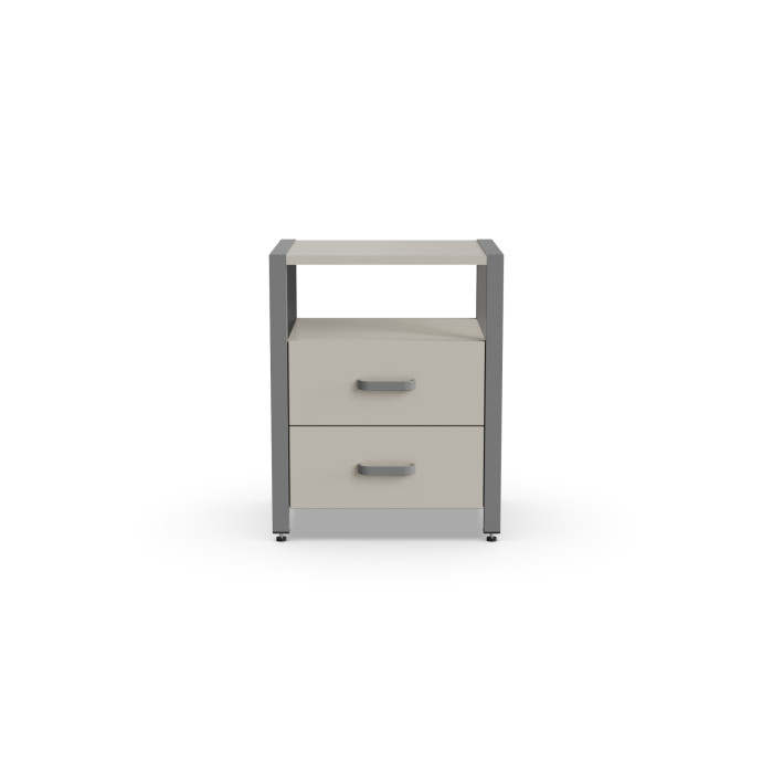 Тумба універсальна Ferrum-decor Вів'єн 2/2 50x41x40 сірий ДСП Кашемір 16 мм (FRD-107772)