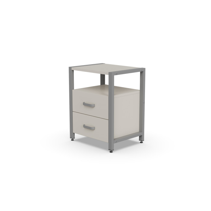 Тумба універсальна Ferrum-decor Вів'єн 2/2 50x41x40 сірий ДСП Кашемір 16 мм (FRD-107772)