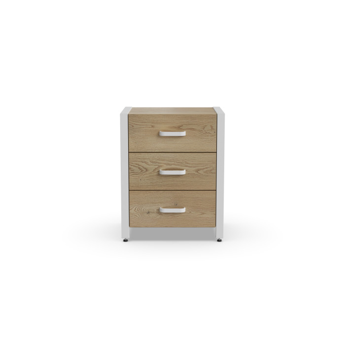 Тумба універсальна Ferrum-decor Вів'єн 3 50x41x40 білий ДСП Дуб Кремона Торро 16 мм (FRD-107752)