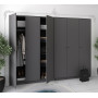 Шафа для одягу Doros Промо Антрацит 3+3 ДСП 270х48х204 (42005336) (DRS-012156) - фото 5