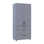 Шкаф для одежды Doros Торн Серый 2 ДСП/3Ш (штанга) 90х51.6х200 (DRS-012025) - фото 7