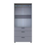 Шкаф для одежды Doros Торн Серый 2 ДСП/3Ш (штанга) 90х51.6х200 (DRS-012025) - фото 8