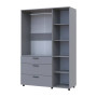 Шкаф для одежды Doros Торн Серый 3 ДСП/3Ш (штанга) 135х51.6х200 (DRS-012065) - фото 4