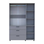 Шкаф для одежды Doros Торн Серый 3 ДСП/3Ш (штанга) 135х51.6х200 (DRS-012065) - фото 8
