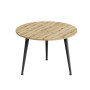 Журнальний круглий стіл OPTIMA 1 ніжки конусні Ferrum-decor 450x670x670 Чорний метал ДСП Дуб Евок Прибережний 16 мм (FRD-107533) - фото 5