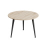Журнальний круглий стіл OPTIMA 1 ніжки конусні Ferrum-decor 450x670x670 Чорний метал ДСП Дуб Сан-Марино 16 мм (FRD-107463) - фото 5