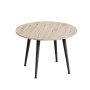 Журнальний круглий стіл OPTIMA 2 ніжки конусні Ferrum-decor 450x670x670 Чорний метал ДСП Дуб Сан-Марино 16 мм (FRD-107473) - фото 5