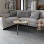 Журнальний круглий стіл OPTIMA 1 ніжки конусні Ferrum-decor 450x670x670 Чорний метал ДСП Дуб Евок Прибережний 16 мм (FRD-107533) - фото 3